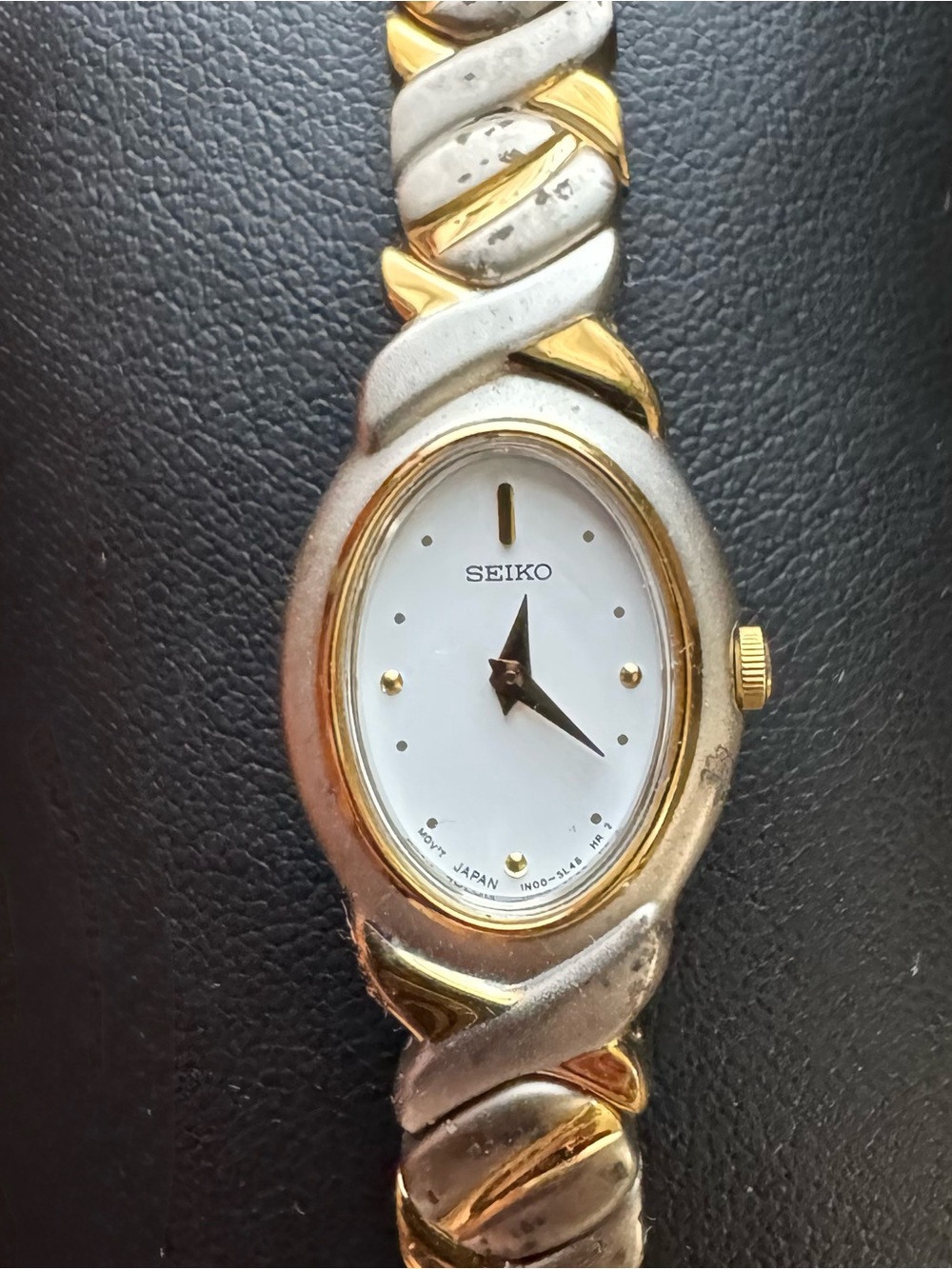 Seiko Two-Tone Gold and Silver Oval Women's Watch